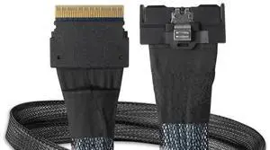 Mcio 8I SFF-A-1016 to Slimsas 8I SFF-8654 Cable - 0.5M | MB410L-B Mcio 8I SFF-A-1016 to Slimsas 8I SFF-8654 Cable - 0.5M | MB410L-B