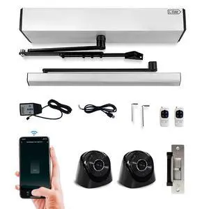 Automatic Smart Door Opener,Touchless AI Motion Sensor Open Door Opener with NO NC Adjustable 600lbs Electric Strike,Suitable for Alexa Automatic Smart Door Opener,Touchless AI Motion Sensor Open Door Opener with NO NC Adjustable 600lbs Electric Strike,Suitable for Alexa