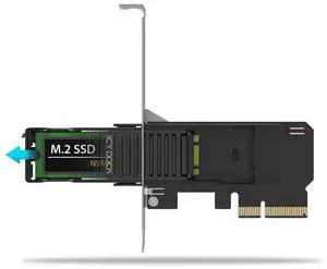 Removable M.2 NVMe SSD to PCIe 4.0 x4 Mobile Rack Adapter Card for PCIe Expansion Slot | ExpressSlot Core MB305M4P-B Removable M.2 NVMe SSD to PCIe 4.0 x4 Mobile Rack Adapter Card for PCIe Expansion Slot | ExpressSlot Core MB305M4P-B