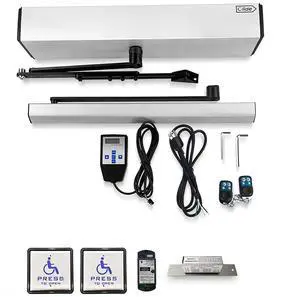 Handicap Door Opener for Disabled People,ADA Swing Door Operator with Handicap Push Button and Fail Safe Electric Strike Handicap Door Opener for Disabled People,ADA Swing Door Operator with Handicap Push Button and Fail Safe Electric Strike