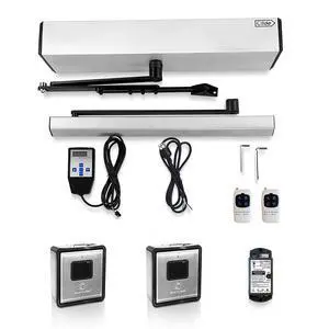 Olide-120B Sensor Open Automatic Touchless Swing Door with 2pcs Olide-512 Touchless Wireless Wave to Open Switch Olide-120B Sensor Open Automatic Touchless Swing Door with 2pcs Olide-512 Touchless Wireless Wave to Open Switch