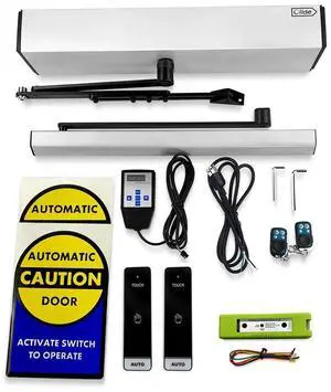 DSW120 Wireless Push Panel Swing Opening Door Opener with 2pcs Wireless Long Push Plates and 1pcs Receiver DSW120 Wireless Push Panel Swing Opening Door Opener with 2pcs Wireless Long Push Plates and 1pcs Receiver