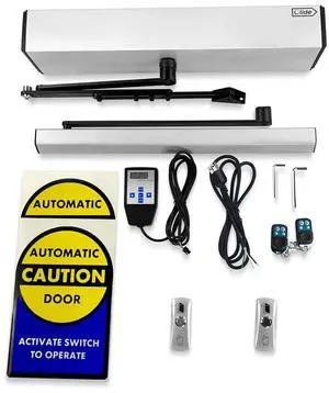 Olide Low Energy Automatic Swing Door Operator +2PCS Stainless Steel Hardwired Push Switches Olide Low Energy Automatic Swing Door Operator +2PCS Stainless Steel Hardwired Push Switches