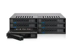 MB326SP-1B 6-Bay 2.5 SATA/SAS SSD/HDD Hot-Swap Mobile Rack Enclosure with Tool-Less SSD Mounting System for 5.25 Drive Bay (6 x SATA 7pin) MB326SP-1B 6-Bay 2.5 SATA/SAS SSD/HDD Hot-Swap Mobile Rack Enclosure with Tool-Less SSD Mounting System for 5.25 Drive Bay (6 x SATA 7pin)