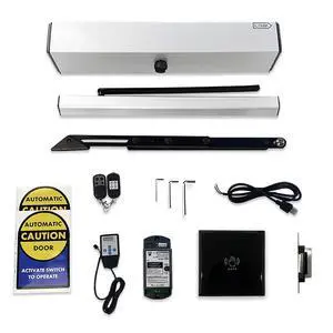 Automatic Door Operator Residential Swing Door Wireless+1PCS Wireless Touchless Hand Wave Sensor+1PCS 2.4G Receiver+1PCS Stainless Steel 550lbs Fail Safety Electric Strike Automatic Door Operator Residential Swing Door Wireless+1PCS Wireless Touchless Hand Wave Sensor+1PCS 2.4G Receiver+1PCS Stainless Steel 550lbs Fail Safety Electric Strike