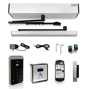 Residential Swing Door Closer,Smart WiFi Auto Touch Free Door Opener with Wireless Touchless Sensor Switch,Wireless Access Keypad and Electric Strike,Compatible for Phone APP,Alexa Residential Swing Door Closer,Smart WiFi Auto Touch Free Door Opener with Wireless Touchless Sensor Switch,Wireless Access Keypad and Electric Strike,Compatible for Phone APP,Alexa