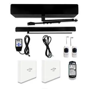 Smart WiFi Black Automatic Touch Free Door Opener Compatible for Alexa,Google Assistant,with 2PCS Wireless White Infrared Have Wave Sensor Switches M-605MHW and 1PCS Wired Receiver Smart WiFi Black Automatic Touch Free Door Opener Compatible for Alexa,Google Assistant,with 2PCS Wireless White Infrared Have Wave Sensor Switches M-605MHW and 1PCS Wired Receiver