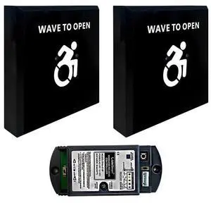 Wireless Large Non-Touch Switch M-505BW for Auto Handicap Door Opener,Hand Wave to Open Door,Sensoring Distance Adjustable,Include 2PCS Wireless Switches and 1PCS Wired Receiver Wireless Large Non-Touch Switch M-505BW for Auto Handicap Door Opener,Hand Wave to Open Door,Sensoring Distance Adjustable,Include 2PCS Wireless Switches and 1PCS Wired Receiver