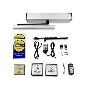 DSW120 AC110V Auto Entry Handicap Door Opener+Smart Wi-Fi Push Button Phone APP Control,Compatible for Alexa &Google Speaker+Wireless Handicap Push Buttons DSW120 AC110V Auto Entry Handicap Door Opener+Smart Wi-Fi Push Button Phone APP Control,Compatible for Alexa &Google Speaker+Wireless Handicap Push Buttons