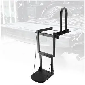 Foldable Tailgate Ladder,Universal Pickup Truck Tailgate Ladder with Non-Slip Wide Pedal,Heavy Duty Tailgate Step Adjustable Compatible with Ford Chevy GMC Ranger Tacoma,Easy Install,Capacity 300 lb Foldable Tailgate Ladder,Universal Pickup Truck Tailgate Ladder with Non-Slip Wide Pedal,Heavy Duty Tailgate Step Adjustable Compatible with Ford Chevy GMC Ranger Tacoma,Easy Install,Capacity 300 lb