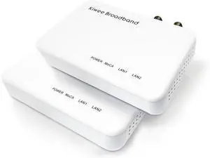 Kiwee Broadband MoCA 2.5 Adapter with Dual 2.5GbE Ports (2-Pack) | High-Speed Ethernet Over Coaxial | 2.5Gbps Wired LAN for Streaming, Gaming, Mesh WiFi | Includes Coax & Ethernet Cables | KB-M3-02 Kiwee Broadband MoCA 2.5 Adapter with Dual 2.5GbE Ports (2-Pack) | High-Speed Ethernet Over Coaxial | 2.5Gbps Wired LAN for Streaming, Gaming, Mesh WiFi | Includes Coax & Ethernet Cables | KB-M3-02