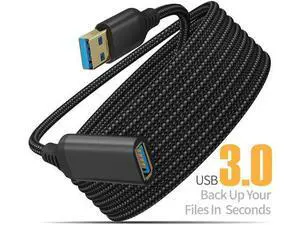 USB 3.0 Extension Cable Type A Male to Female Extension Cord, High Data Transfer Compatible with USB Keyboard, Mouse, Flash Drive, Hard Drive 10 ft. USB 3.0 Extension Cable Type A Male to Female Extension Cord, High Data Transfer Compatible with USB Keyboard, Mouse, Flash Drive, Hard Drive 10 ft.