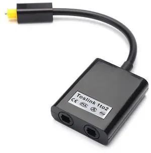 Vszerda AV Adapter Optical Cable Splitter 1 in 2 Out Toslink Digital Optical Audio Splitter Fiber Optical Splitter Vszerda AV Adapter Optical Cable Splitter 1 in 2 Out Toslink Digital Optical Audio Splitter Fiber Optical Splitter