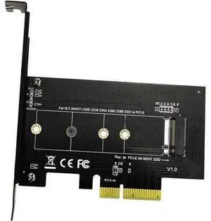 M.2 NGFF SSD M Key NVME PCIe Card Adapter - PCIe X4 to PCIe/NVME Based M.2 Add On Card w/ Full-profile Bracket - Supports M.2 PCIe 2230, 2242, 2260 and 2280 M.2 NGFF SSD M Key NVME PCIe Card Adapter - PCIe X4 to PCIe/NVME Based M.2 Add On Card w/ Full-profile Bracket - Supports M.2 PCIe 2230, 2242, 2260 and 2280
