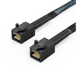 Internal Mini SAS HD Cable, Mini SAS SFF-8643 to SFF-8643 Cable, 3.3FT Internal Mini SAS HD Cable, Mini SAS SFF-8643 to SFF-8643 Cable, 3.3FT
