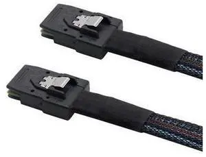 Internal Mini SAS HD Cable, Mini SAS SFF-8087 to SFF-8087 Cable, 6 Gbps, 1M/3.3FT Internal Mini SAS HD Cable, Mini SAS SFF-8087 to SFF-8087 Cable, 6 Gbps, 1M/3.3FT