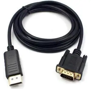 Vszerda DisplayPort to VGA Adapter,DP to VGA Cable 6 Feet Cable Male to Male Gold-Plated Cord Compatible for HP and Other Brand, Black Vszerda DisplayPort to VGA Adapter,DP to VGA Cable 6 Feet Cable Male to Male Gold-Plated Cord Compatible for HP and Other Brand, Black