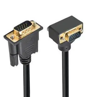 Vszerda Cable 90 Degree Up Angled VGA RGB Male to Straight Male Extension 3COAX+6C for Monitor Projector Computer 1M Vszerda Cable 90 Degree Up Angled VGA RGB Male to Straight Male Extension 3COAX+6C for Monitor Projector Computer 1M