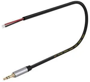 Vszerda 1PC 3.5MM 3 Pin 3 Core Male Audio Extension Cable Aux connector Head Line 3.5mm TRS Stereo 3 wires diy Audio Cable Repair Vszerda 1PC 3.5MM 3 Pin 3 Core Male Audio Extension Cable Aux connector Head Line 3.5mm TRS Stereo 3 wires diy Audio Cable Repair