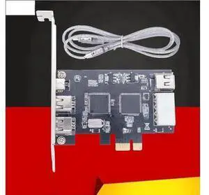 Vszerda FOR PCI-e 1X IEEE 1394A 4 Port(3+1) Firewire Card Adapter PCIe PCI Express Internal 1394 A 6Pin To 4 Pin IEEE 1394 Cable For Desktop Vszerda FOR PCI-e 1X IEEE 1394A 4 Port(3+1) Firewire Card Adapter PCIe PCI Express Internal 1394 A 6Pin To 4 Pin IEEE 1394 Cable For Desktop