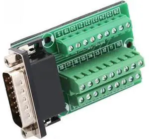DB26 DB26-G2-01 Male Adapter to PCB Terminal Signals Module Breakout Board Connector DB26 DB26-G2-01 Male Adapter to PCB Terminal Signals Module Breakout Board Connector