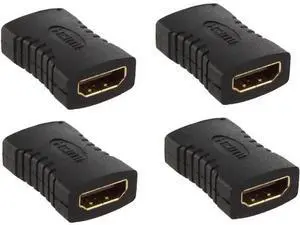 Vszerda 4 Pack HDMI Female To Female Extender Coupler Adapter Connector F/F Fit For PS4 HDMI Cable HDMI Extender Vszerda 4 Pack HDMI Female To Female Extender Coupler Adapter Connector F/F Fit For PS4 HDMI Cable HDMI Extender