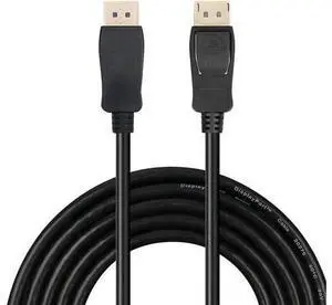 Vszerda Gold Plated DisplayPort to DisplayPort Male to Male Cable - DP 4K2K 60Hz Resolution Ready (DP to DP Cable) Black - 3.3 Fee Vszerda Gold Plated DisplayPort to DisplayPort Male to Male Cable - DP 4K2K 60Hz Resolution Ready (DP to DP Cable) Black - 3.3 Fee
