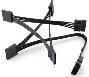 1pcs IDE to SATA Power Cable IDE Large 4 Pin to PC Server Hard Drive 15 Pin SATA Power Supply Adapter Converter Cable Cord 18AWG Wire SATA Extension Cable 1 to 5 Splitter Black 1pcs IDE to SATA Power Cable IDE Large 4 Pin to PC Server Hard Drive 15 Pin SATA Power Supply Adapter Converter Cable Cord 18AWG Wire SATA Extension Cable 1 to 5 Splitter Black