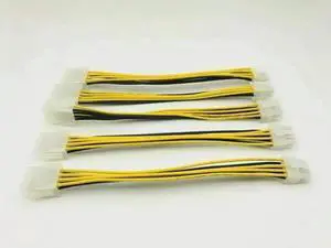 Vszerda FOR 5PCS Cable 20cm 8Pin Male to 8Pin Female PC CPU Power Supply Extension Cable Cord Connector Adapter for Vszerda FOR 5PCS Cable 20cm 8Pin Male to 8Pin Female PC CPU Power Supply Extension Cable Cord Connector Adapter for