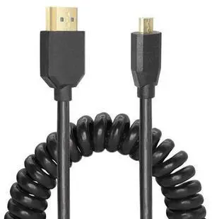 Vszerda Micro HDMI to HDMI Cable Coiled 8K HDMI 2.1 Telescopic Cable High Speed Cable Support 120Hz 48Gbps Dynamic HDR for Digital Cameras (Straight) Vszerda Micro HDMI to HDMI Cable Coiled 8K HDMI 2.1 Telescopic Cable High Speed Cable Support 120Hz 48Gbps Dynamic HDR for Digital Cameras (Straight)
