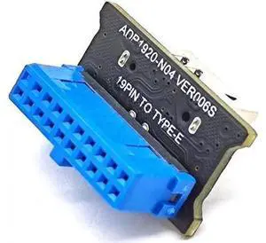 Vszerda USB 3.0 Internal 19 Pin Header to USB 3.1 Type-C (20 Pin) Key E Adapter Card for USB Type-C Port Vszerda USB 3.0 Internal 19 Pin Header to USB 3.1 Type-C (20 Pin) Key E Adapter Card for USB Type-C Port