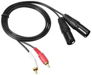 2 RCA Male To Dual XLR Male Audio Cable Professional HIFI Stereo Audio Cable for Microphone Mixer Headphone Amplifier 2 RCA Male To Dual XLR Male Audio Cable Professional HIFI Stereo Audio Cable for Microphone Mixer Headphone Amplifier
