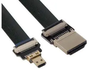 Vszerda HDMI to Micro HDMI Cable CYFPV HDMI Male to Micro HDMI Male Extension FPC Flat Cable 1080P for FPV HDTV Multicopter Aerial Photography Vszerda HDMI to Micro HDMI Cable CYFPV HDMI Male to Micro HDMI Male Extension FPC Flat Cable 1080P for FPV HDTV Multicopter Aerial Photography