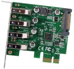 Vszerda Card Low Profile 4 Ports PCI-E to USB 3.0 HUB 5Gbps PCI Express Expansion Adapter 5Gbps for Motherboard Vszerda Card Low Profile 4 Ports PCI-E to USB 3.0 HUB 5Gbps PCI Express Expansion Adapter 5Gbps for Motherboard