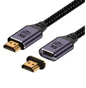 Vszerda 200cm Cable Magnetic Connector 8K Type-A HDMI 2.1 Male to Straight Male Video Cable for Laptop HDTV Vszerda 200cm Cable Magnetic Connector 8K Type-A HDMI 2.1 Male to Straight Male Video Cable for Laptop HDTV