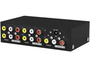 MT-VIKI 4 Way 3 RCA Splitter Composite Video Audio Distribution (1 in 4 Out) MT-VIKI 4 Way 3 RCA Splitter Composite Video Audio Distribution (1 in 4 Out)