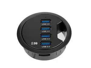 Vszerda Grommet Hole in Desk USB 3.0 4 Port Hub/BC 1.2 USB Charger, for iPad/Tablet and iPhone/Smart Phones Vszerda Grommet Hole in Desk USB 3.0 4 Port Hub/BC 1.2 USB Charger, for iPad/Tablet and iPhone/Smart Phones