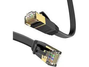 Cat 6 Ethernet Cable 65 ft High Speed RJ45 Internet Cable for Outdoor & Indoor Support CAT6 Network Solid Slim Flat Black Computer LAN for PC 65 ft. Cat 6 Ethernet Cable 65 ft High Speed RJ45 Internet Cable for Outdoor & Indoor Support CAT6 Network Solid Slim Flat Black Computer LAN for PC 65 ft.