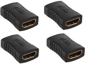 Vszerda 4 Pack HDMI Female To Female Extender Coupler Adapter Connector F/F Fit For PS4 HDMI Cable HDMI Extender Vszerda 4 Pack HDMI Female To Female Extender Coupler Adapter Connector F/F Fit For PS4 HDMI Cable HDMI Extender