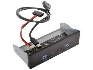 Vszerda 5.25" Front Panel CD-ROM Bay USB 3.0 & USB-C HUB 4 Ports Motherboard Adapter Vszerda 5.25" Front Panel CD-ROM Bay USB 3.0 & USB-C HUB 4 Ports Motherboard Adapter