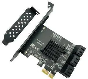 PCI express to 6 Ports SATA Controller SATA 3 III 3.0 6Gbps to PCI-e x1 Card Adapter PCIe SATA3 Expansion Card Riser For Windows PCI express to 6 Ports SATA Controller SATA 3 III 3.0 6Gbps to PCI-e x1 Card Adapter PCIe SATA3 Expansion Card Riser For Windows