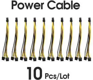 10 Pcs 8 Pin PCI-e To 8 Pin (6+2) PCI-e (Female To Male) GPU Power Cable 260mm For graphics card mining motherboard 10 Pcs 8 Pin PCI-e To 8 Pin (6+2) PCI-e (Female To Male) GPU Power Cable 260mm For graphics card mining motherboard