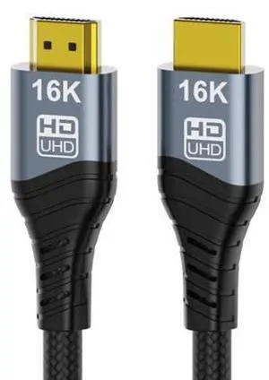 Vszerda Cord 16K 8K 4K UHD HDMI Type-A Male to HDMI 2.2 Male HDTV Cable 96Gbps for HDTV Desktop Laptop Monitor (200cm) Vszerda Cord 16K 8K 4K UHD HDMI Type-A Male to HDMI 2.2 Male HDTV Cable 96Gbps for HDTV Desktop Laptop Monitor (200cm)