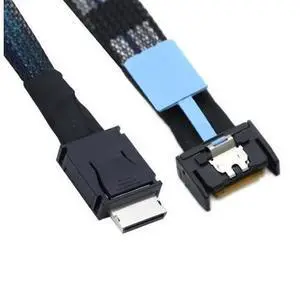 Cable PCI-E 5.0 Mini Cool Edge IO MCIO PCI-E 4i 38Pin Male to SFF-8611 Oculink 4X Extender Cable 50cm Cable PCI-E 5.0 Mini Cool Edge IO MCIO PCI-E 4i 38Pin Male to SFF-8611 Oculink 4X Extender Cable 50cm