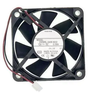 New Cooling Fan for 2406RL-04W-M30 DC 12V 0.08A 60mm 6015 Size: 60x60x15mm, 2-Wire Silent Cooling Fan. New Cooling Fan for 2406RL-04W-M30 DC 12V 0.08A 60mm 6015 Size: 60x60x15mm, 2-Wire Silent Cooling Fan.