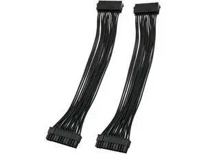 Vszerda ATX Extension Cable 2PCS 12.6 inches / 32 cm ATX Motherboard 24 Pin Male to 24 Pin Female Power Supply Extension Cable for Internal PC PSU Power Vszerda ATX Extension Cable 2PCS 12.6 inches / 32 cm ATX Motherboard 24 Pin Male to 24 Pin Female Power Supply Extension Cable for Internal PC PSU Power