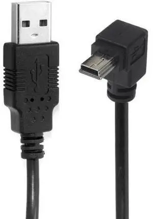 Vszerda Mini USB to USB Cable 5pin USB-A to Mini USB-B Data Cable Up Angled Vszerda Mini USB to USB Cable 5pin USB-A to Mini USB-B Data Cable Up Angled