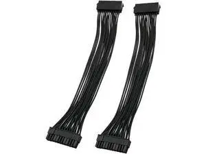 Vszerda ATX Extension Cable 2PCS 12.6 inches / 32 cm ATX Motherboard 24 Pin Male to 24 Pin Female Power Supply Extension Cable for Internal PC PSU Power Vszerda ATX Extension Cable 2PCS 12.6 inches / 32 cm ATX Motherboard 24 Pin Male to 24 Pin Female Power Supply Extension Cable for Internal PC PSU Power