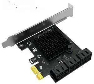 Vszerda FOR Chia 6 Port SATA 3 PCI Express Expansion Card PCI-E SATA Controller PCIE 1X to SATA3 6Gb Adapter Add On Cards for HDD SSD Vszerda FOR Chia 6 Port SATA 3 PCI Express Expansion Card PCI-E SATA Controller PCIE 1X to SATA3 6Gb Adapter Add On Cards for HDD SSD