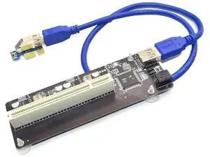 Vszerda FOR PCIE PCI-E PCI Express X1 to PCI Riser Card Bus Card High Efficiency Adapter Converter USB 3.0 Cable for Desktop PC ASM1083 Chip Vszerda FOR PCIE PCI-E PCI Express X1 to PCI Riser Card Bus Card High Efficiency Adapter Converter USB 3.0 Cable for Desktop PC ASM1083 Chip